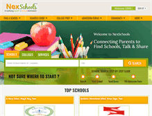 Tablet Screenshot of nexschools.com